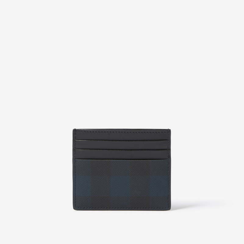 Check and Leather Card Case 3