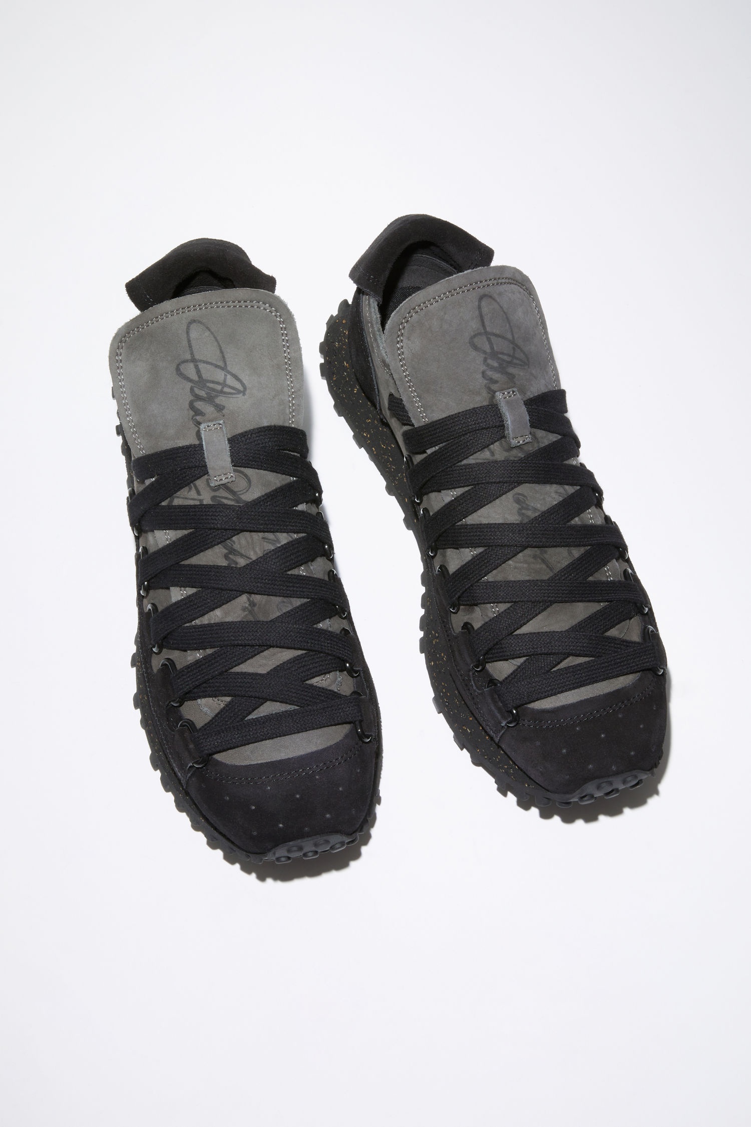 Lace-up sneakers - Grey/black - 2