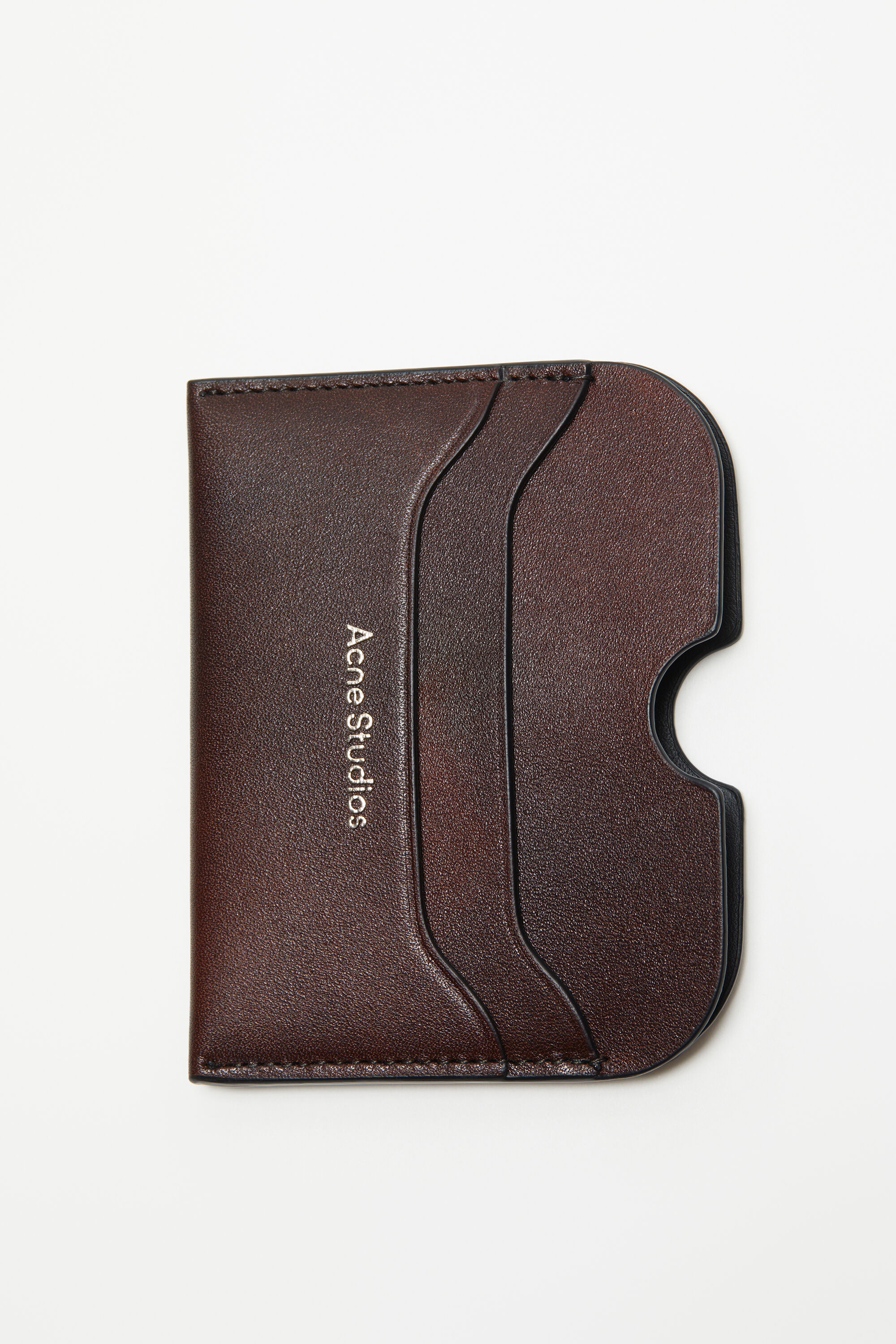 Leather card holder - Dark brown - 6