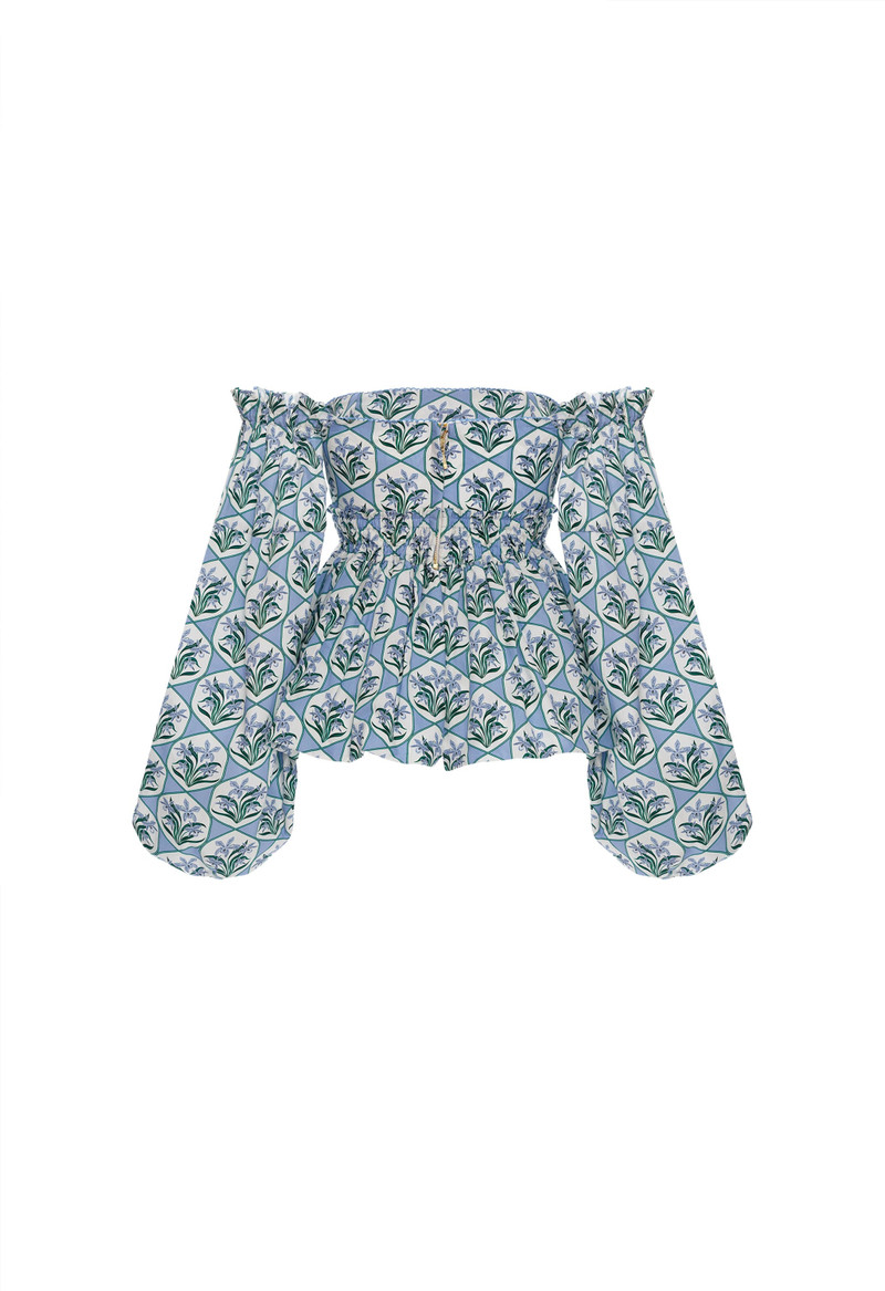 Jamaica Chan Chan Celeste Blouse 3