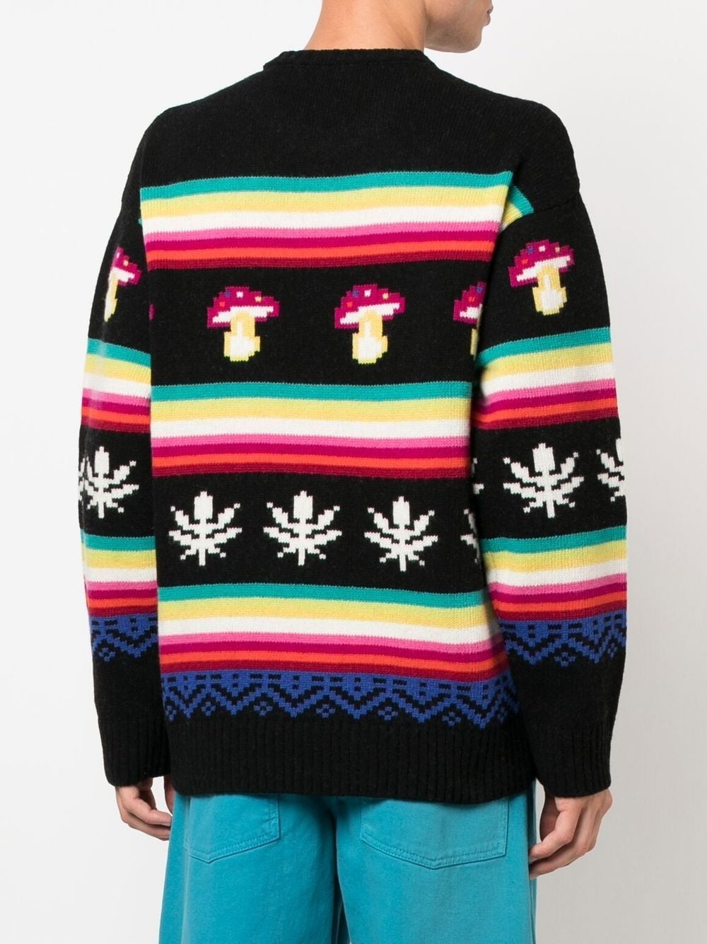 Mushroom Jacquard knitted jumper - 7