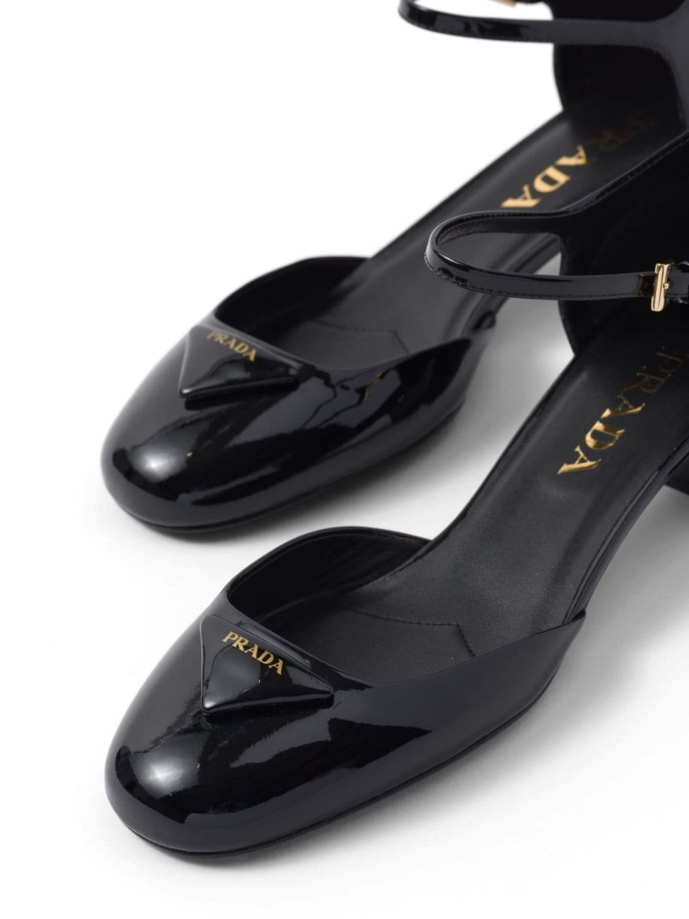 open-sided patent leather pumps - 5