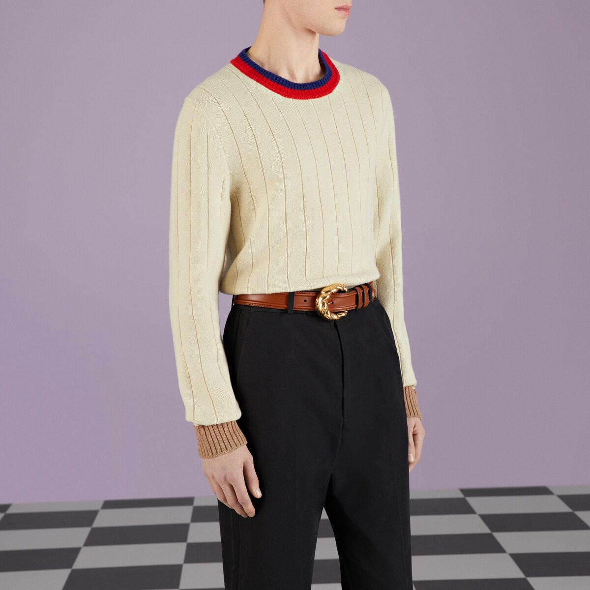 Belt with torchon buckle - 4