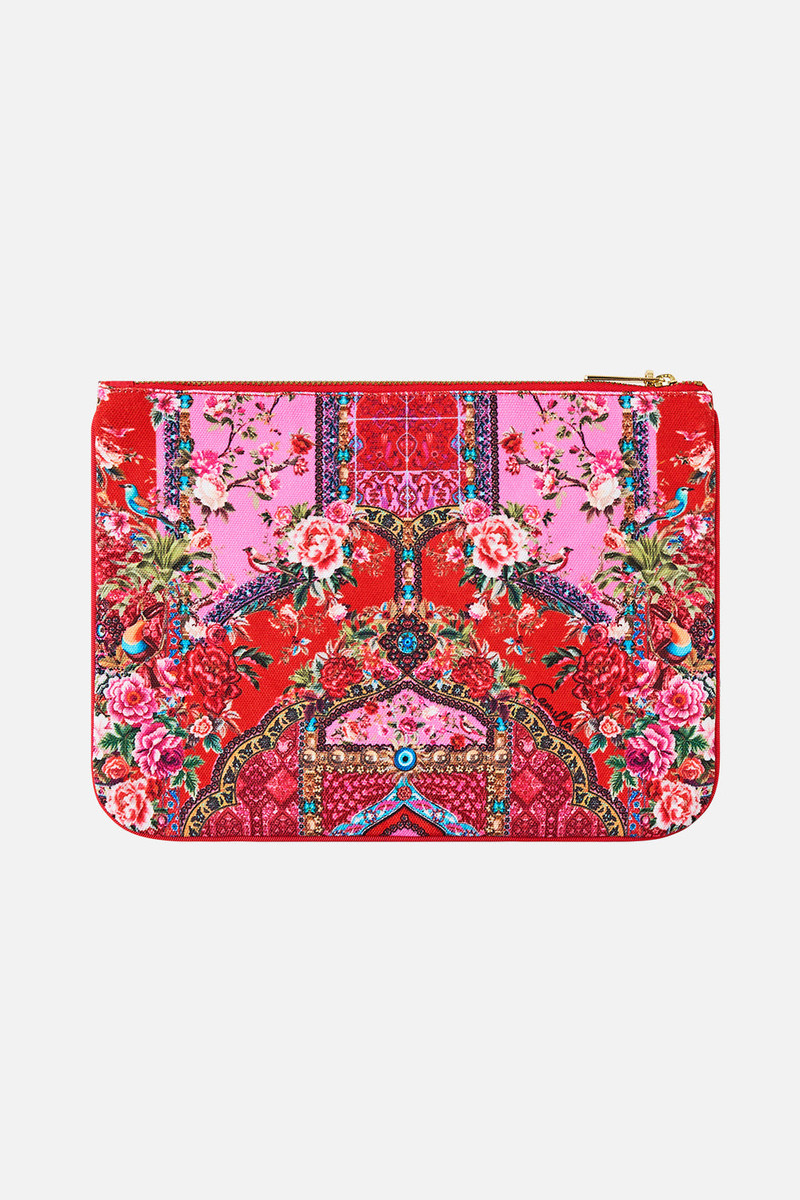 CAMILLA SMALL CANVAS CLUTCH outlook