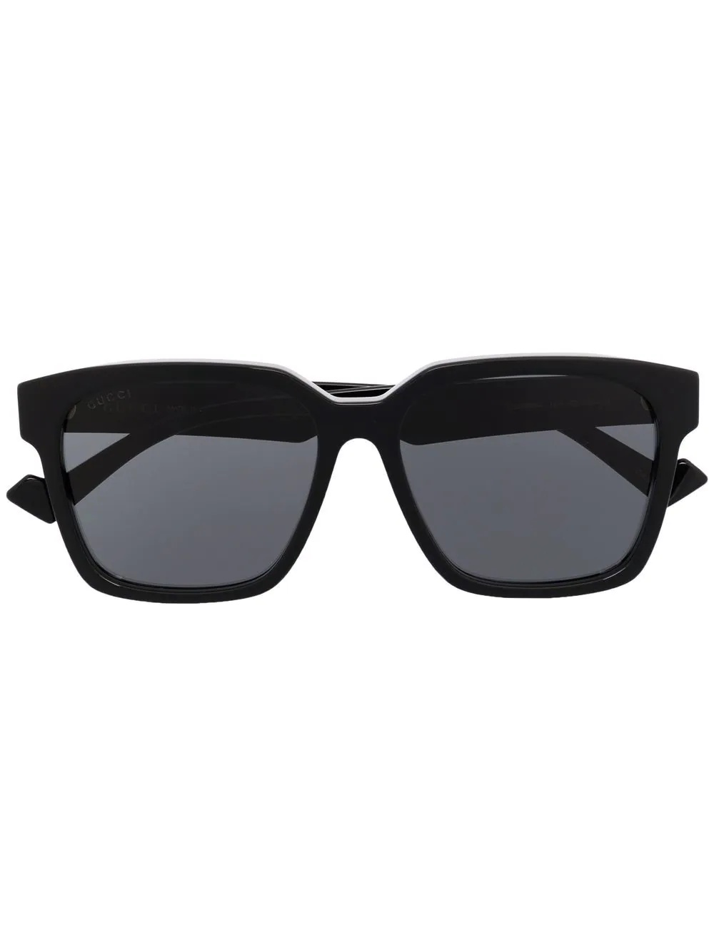 square-frame tinted sunglasses - 1