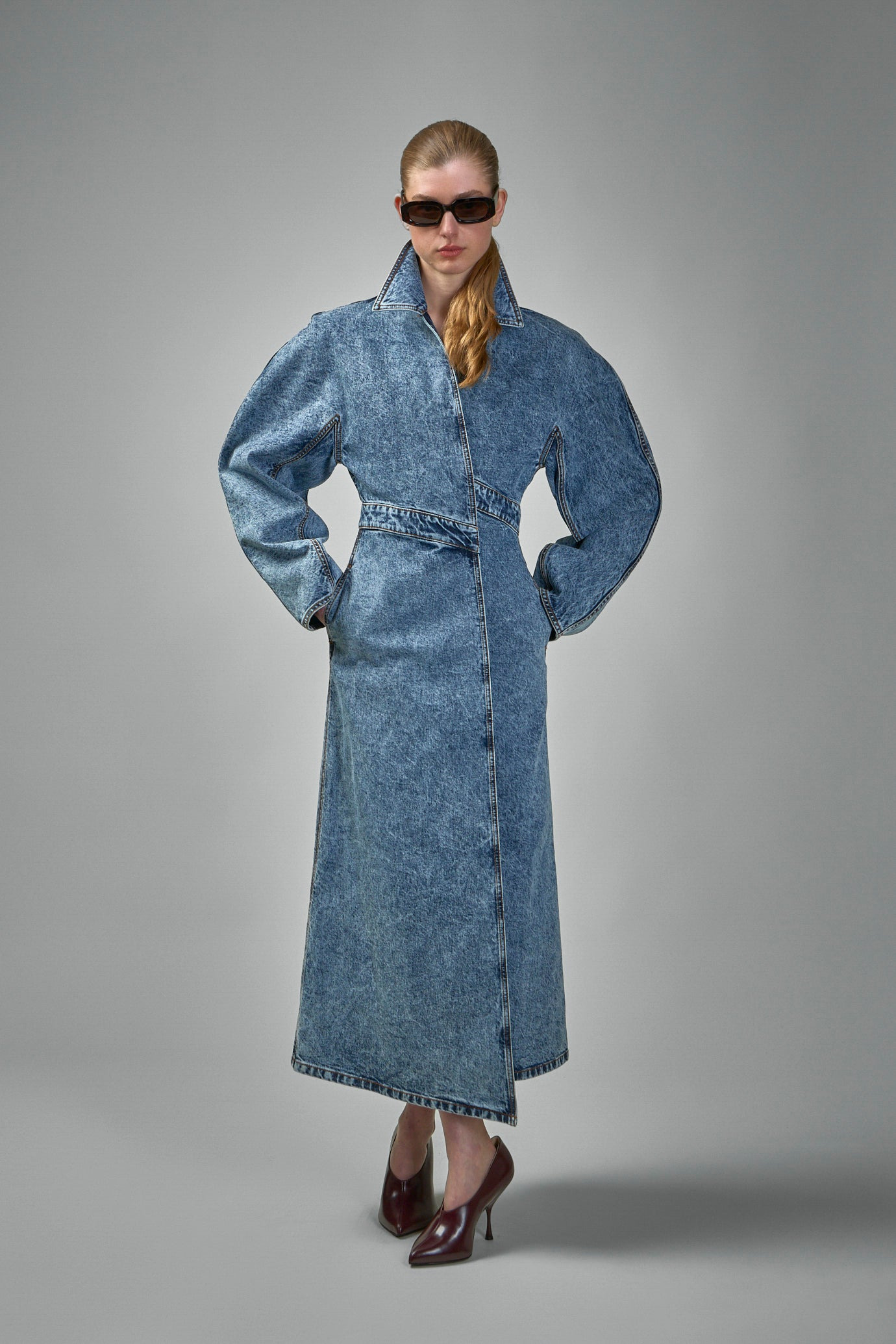 Spiral Denim Trench - 2