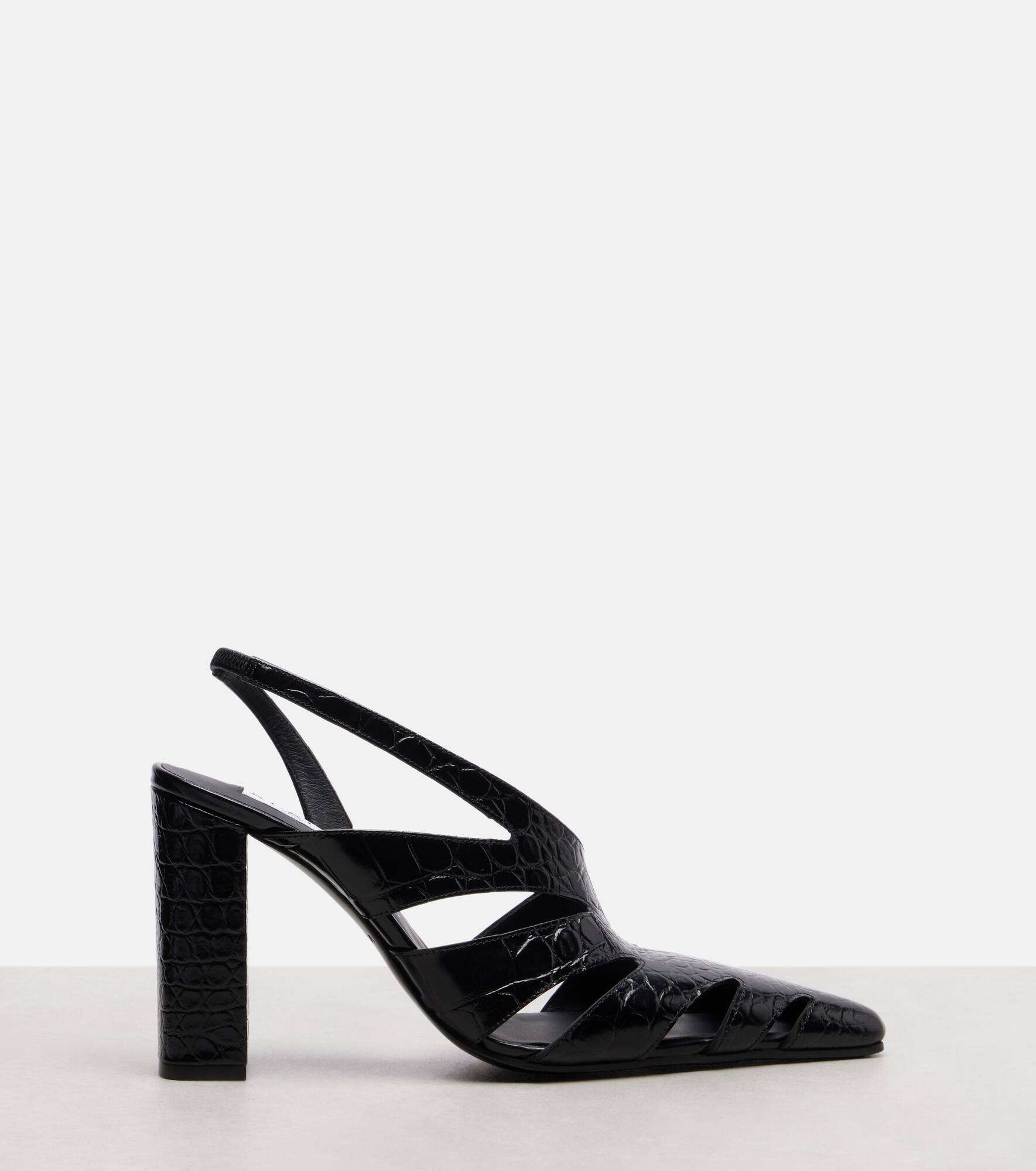 Cut Out 90 leather slingback pumps - 4