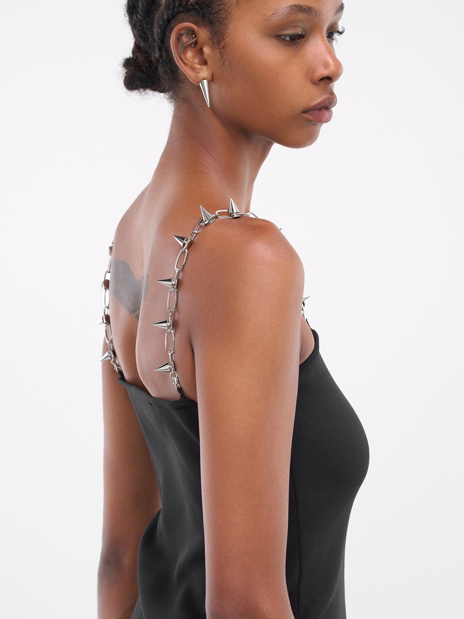 Stud Strap Mini Dress - 5