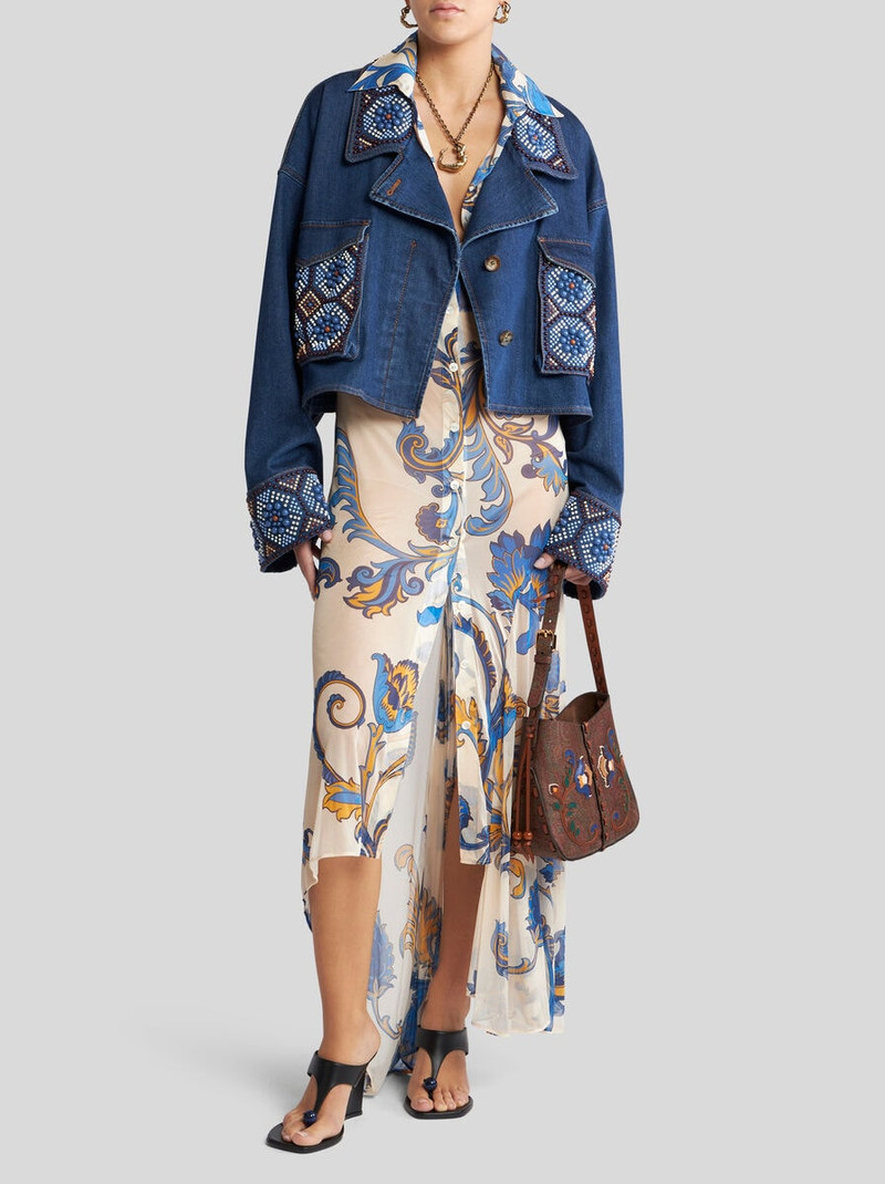 CROPPED JACKET WITH PEARL EMBROIDERY 3