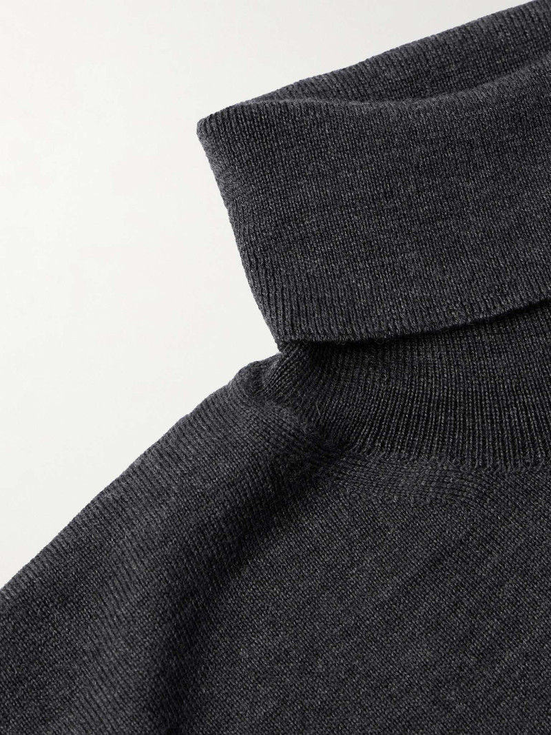 Logo-Embroidered Wool Rollneck Sweater 5