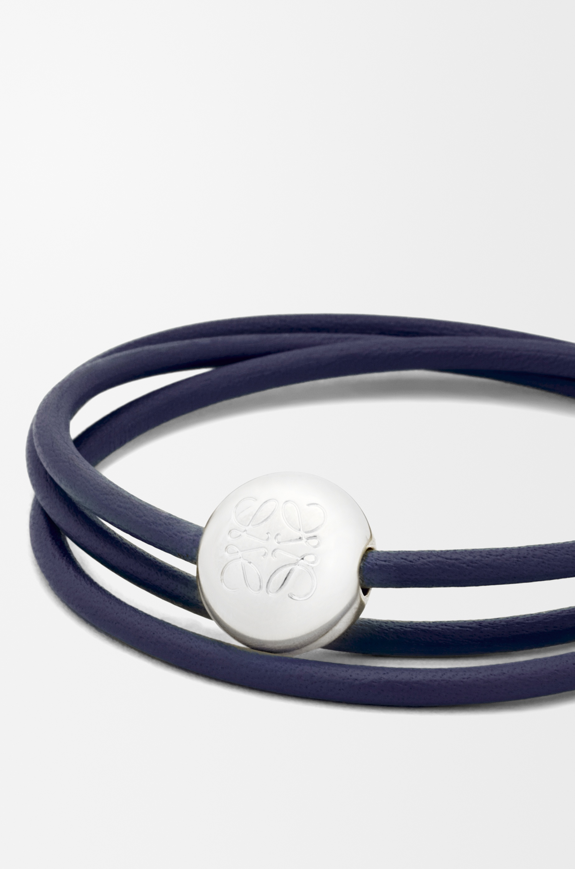 Pebble bracelet in calfskin and brass - 3