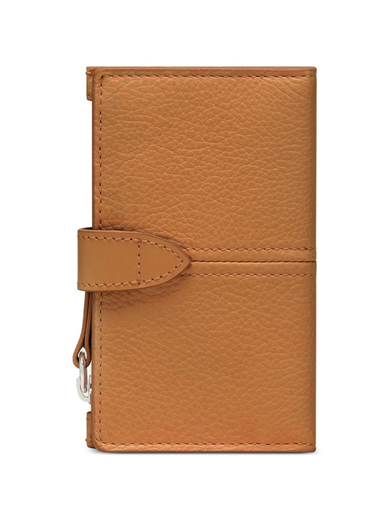 zipped calfskin leather card holder 3