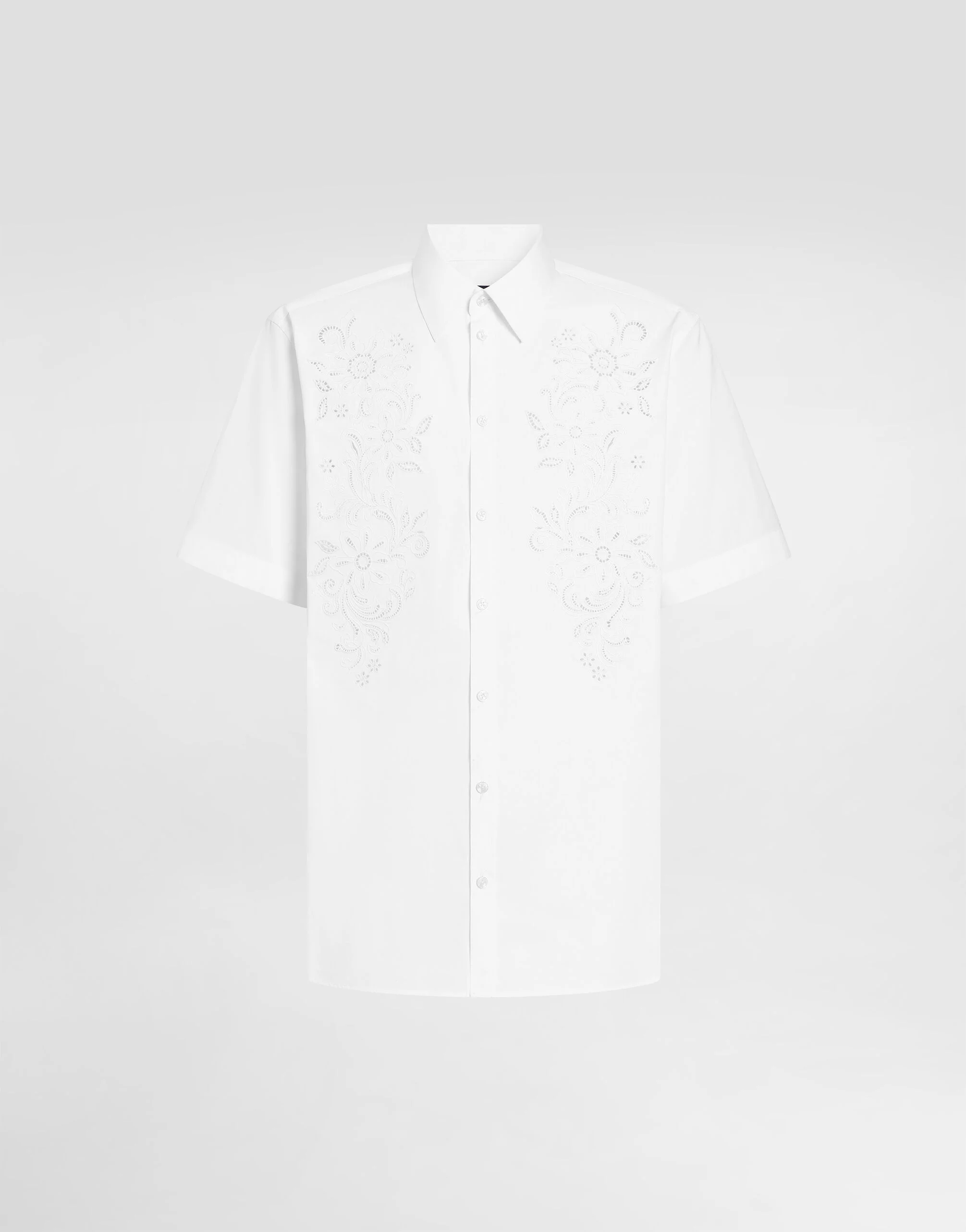 Hawaii poplin shirt with cutwork - 1