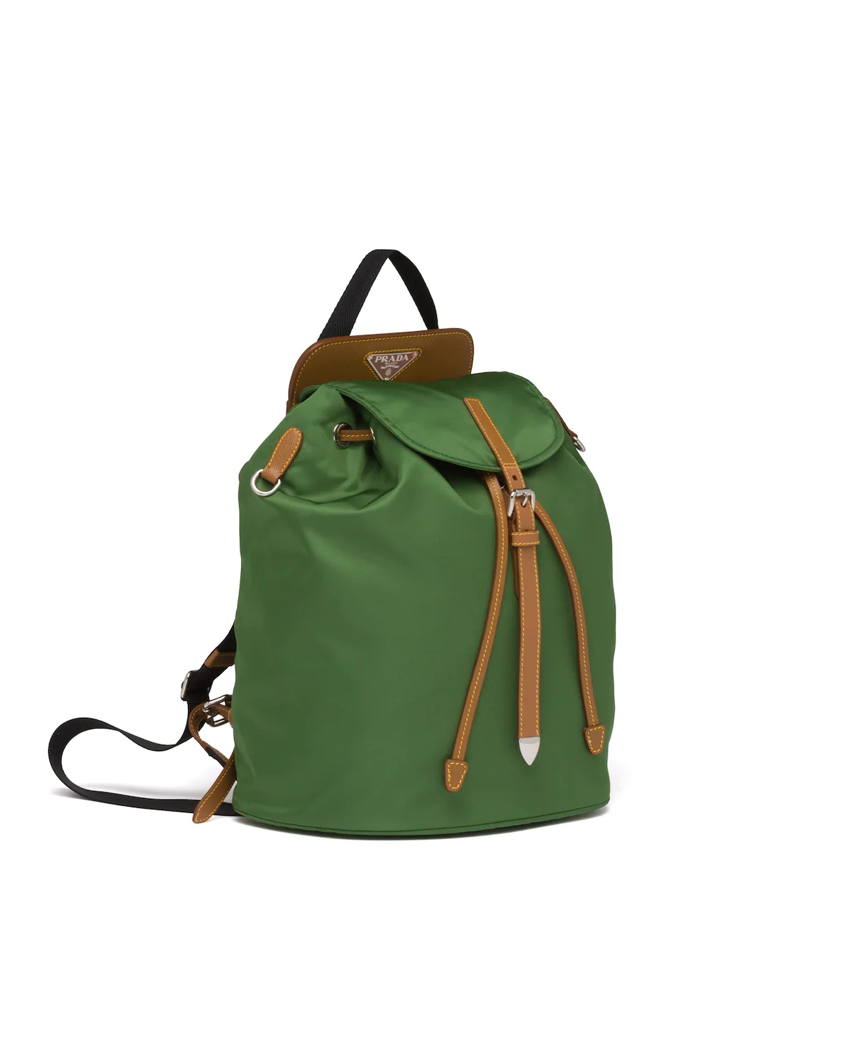 Nylon and Saffiano leather backpack - 3