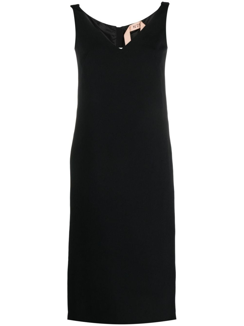 ruched-strap midi dress 1