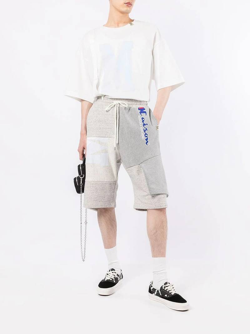 Maison MIHARAYASUHIRO side logo-print shorts outlook