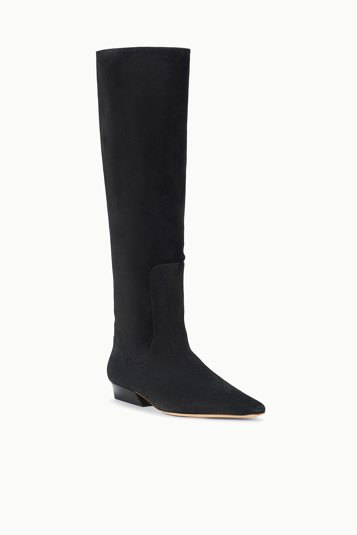 STAUD WALLY FLAT BOOT BLACK SUEDE - 3