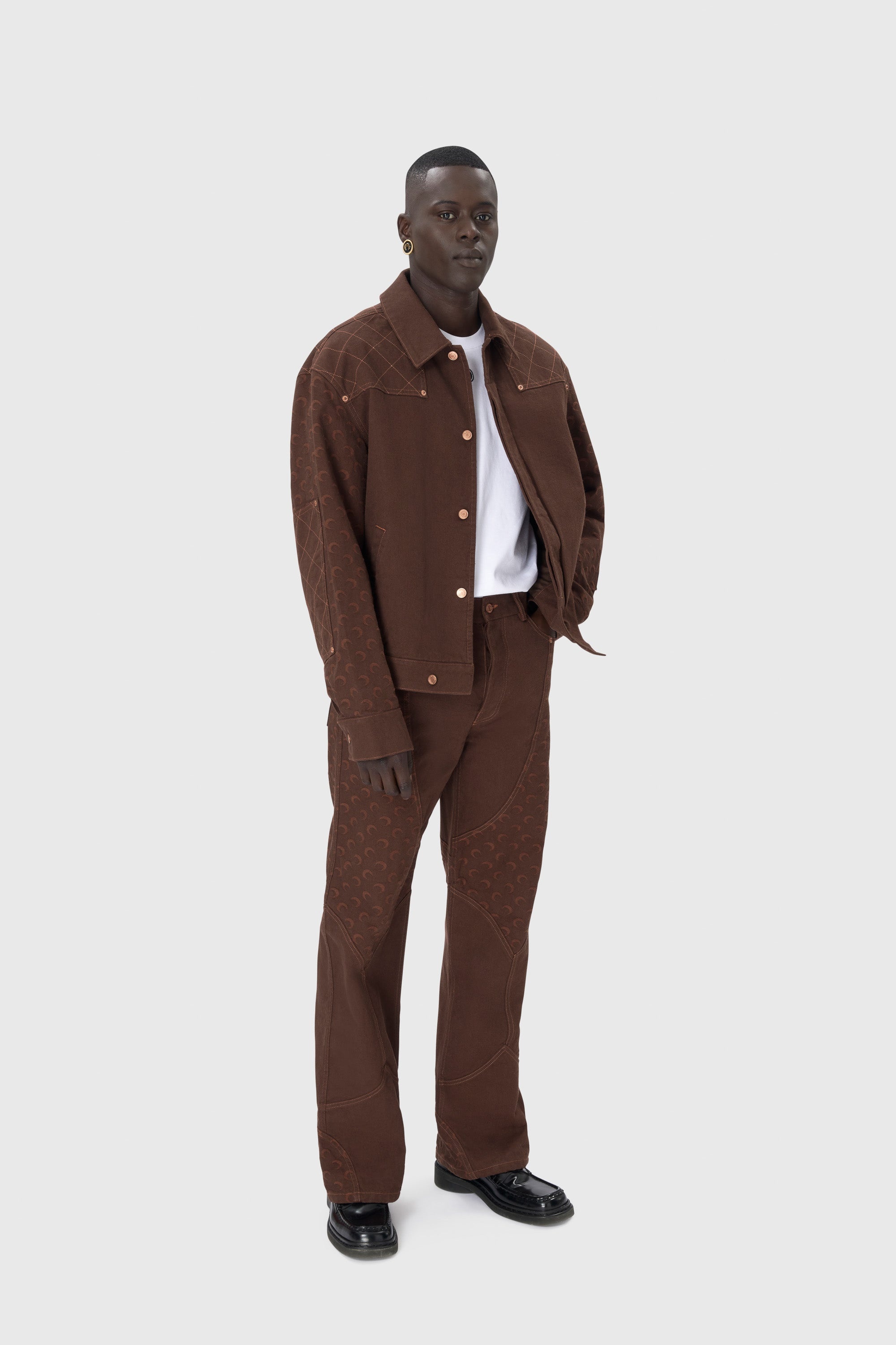Moon Jacquard Twill Workwear Jacket - 7