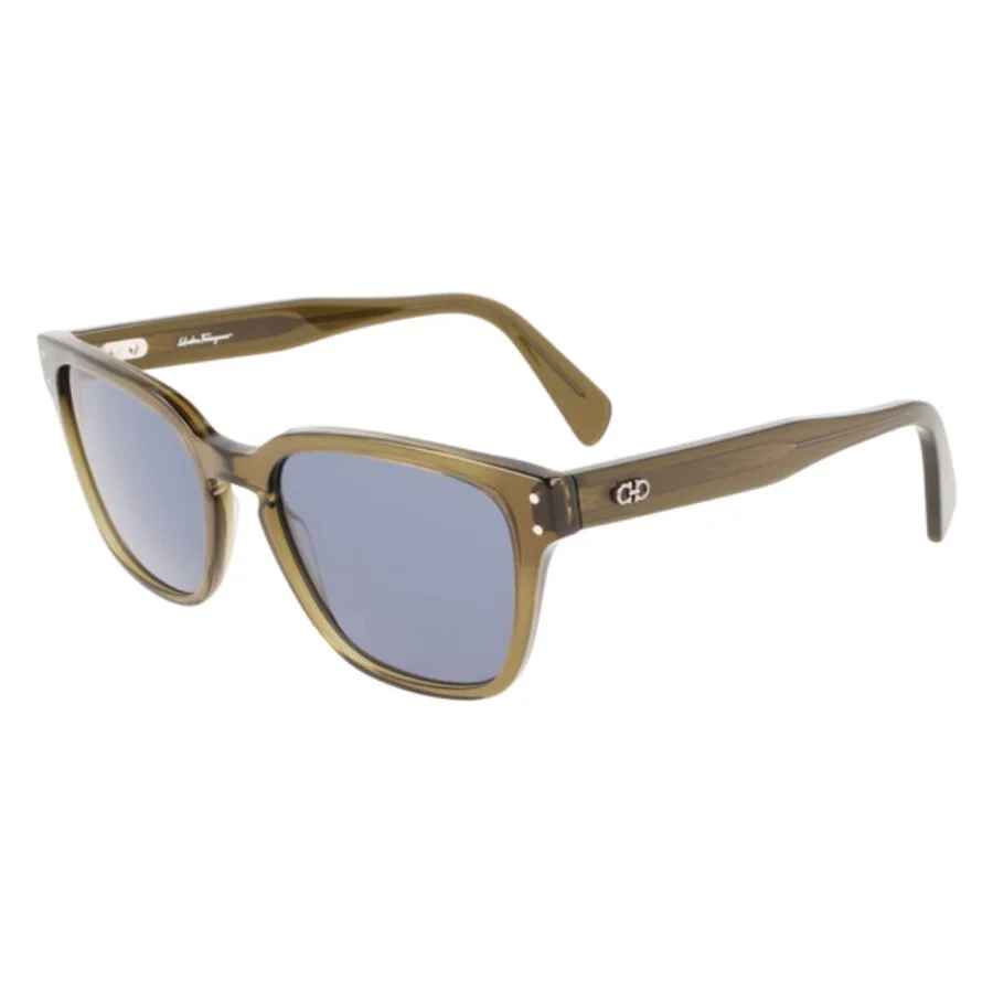 Ferragamo Blue Square Men's Sunglasses SF1040SCP 320 55 - 1