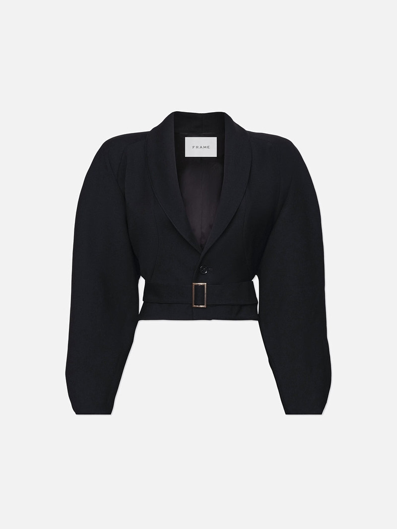 Raglan Wrap Jacket in Black 1