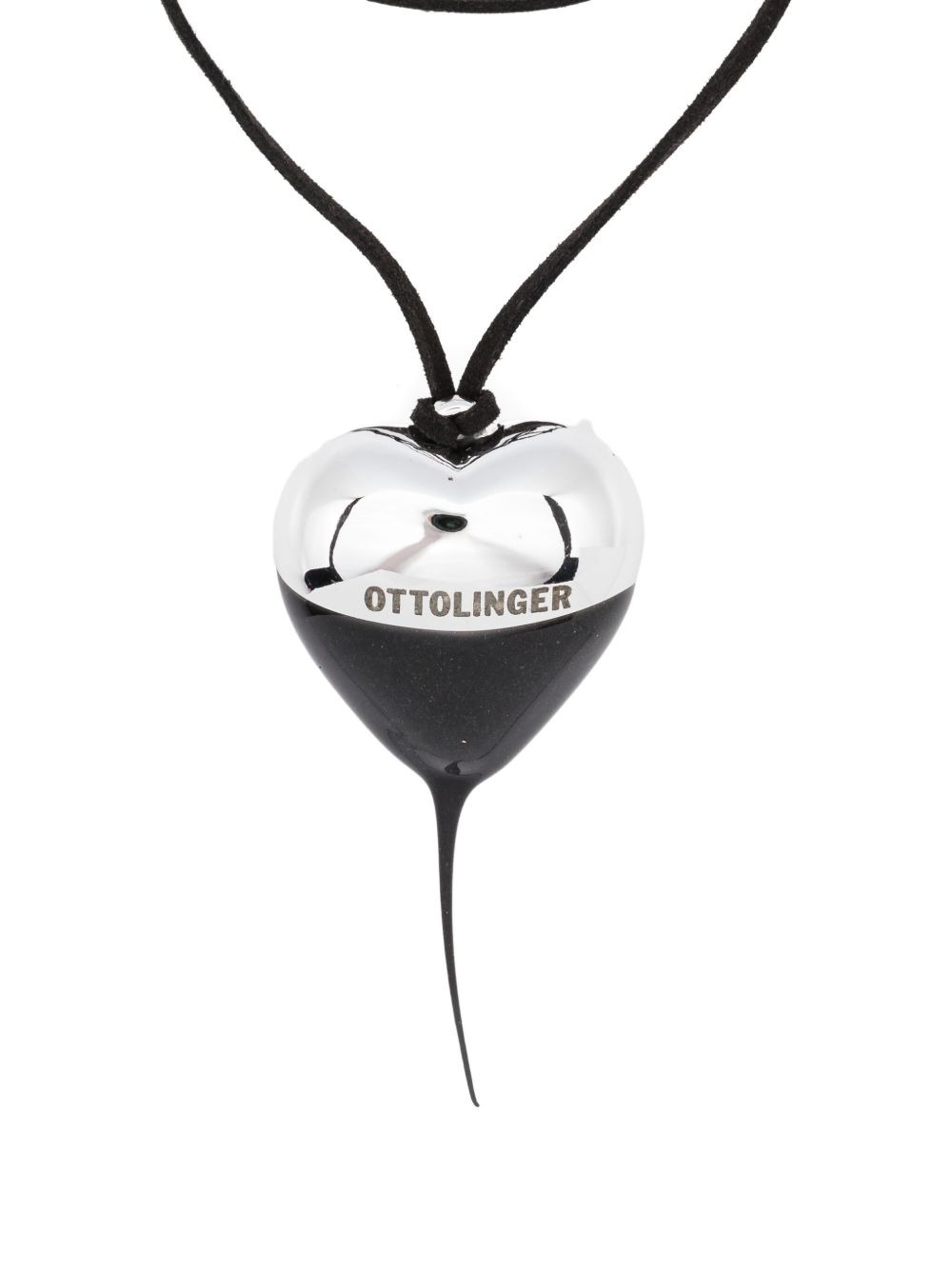 heart-shaped drop necklace - 2