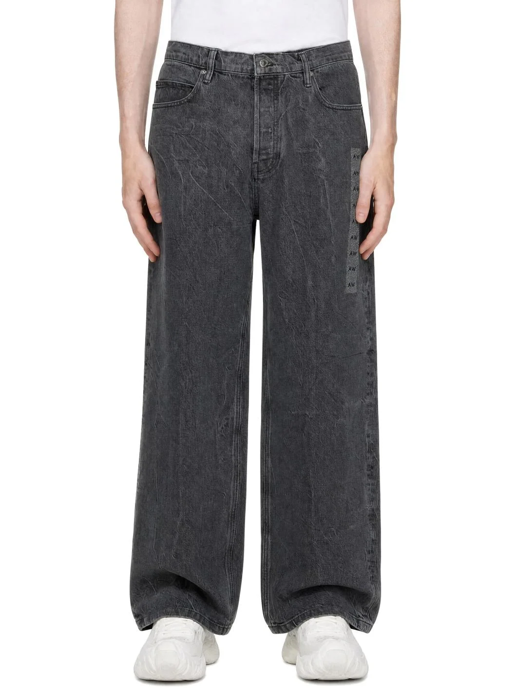 Gray Flasher Graphic Jeans - 1