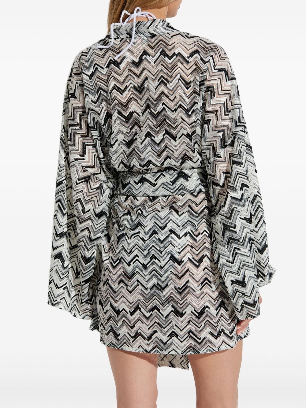 zigzag cover up dress - 4