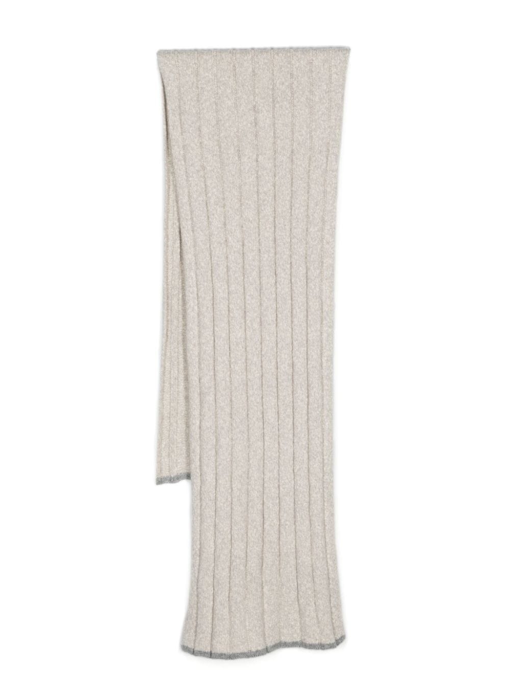 MÉLANGE-EFFECT KNITTED SCARF - 1