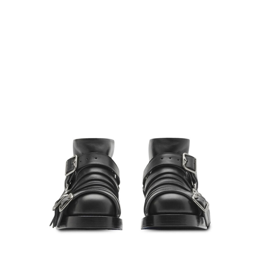Burberry EKD Motif Multi-Strap Leather Boots - 2