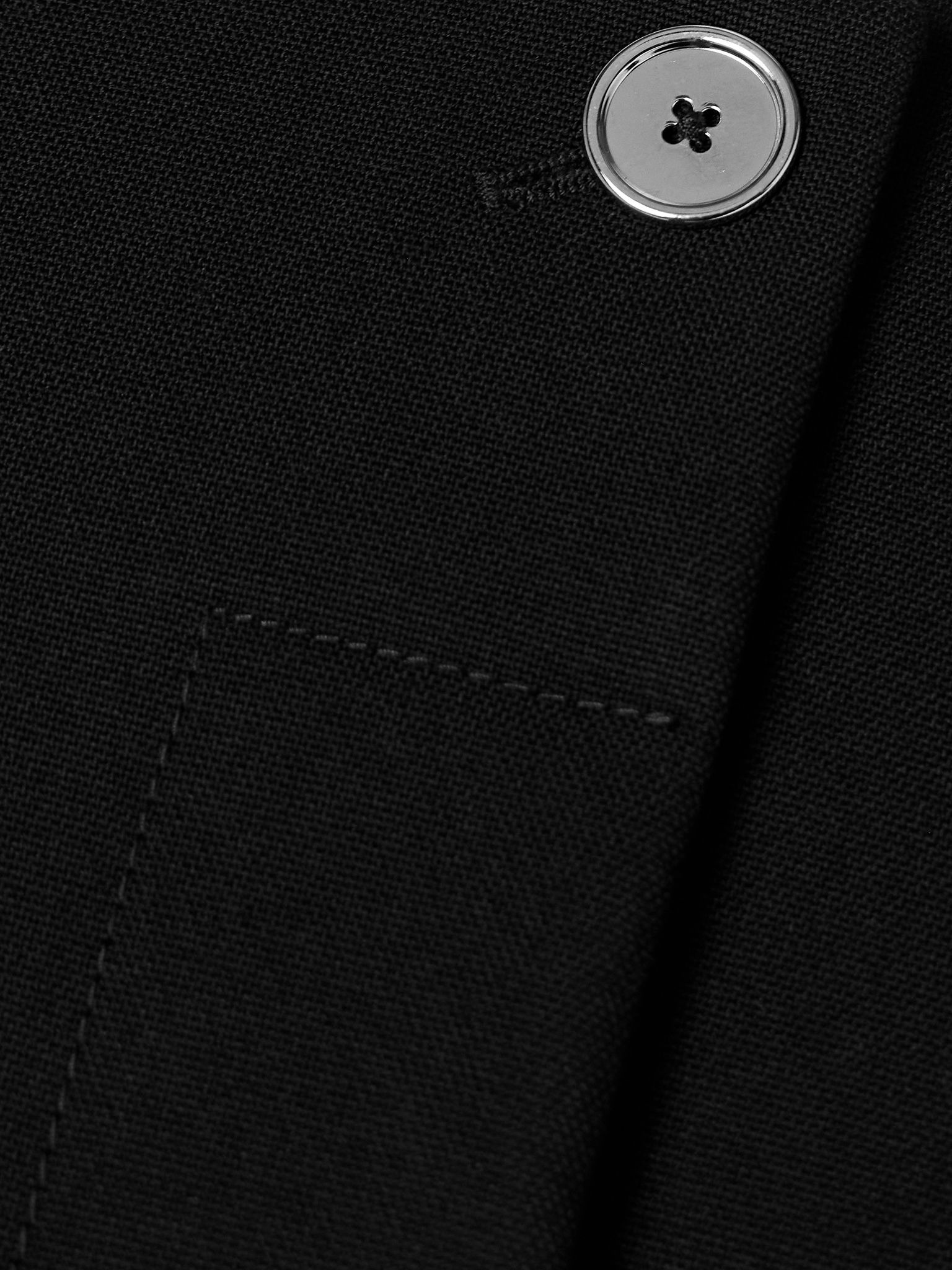 Wool-blend grain de poudre jacket Black - 5