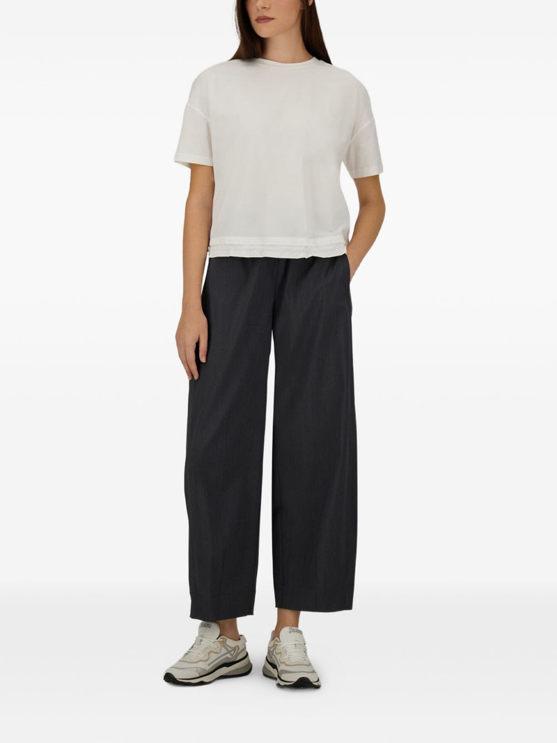 Herno elasticated-waist cropped trousers outlook