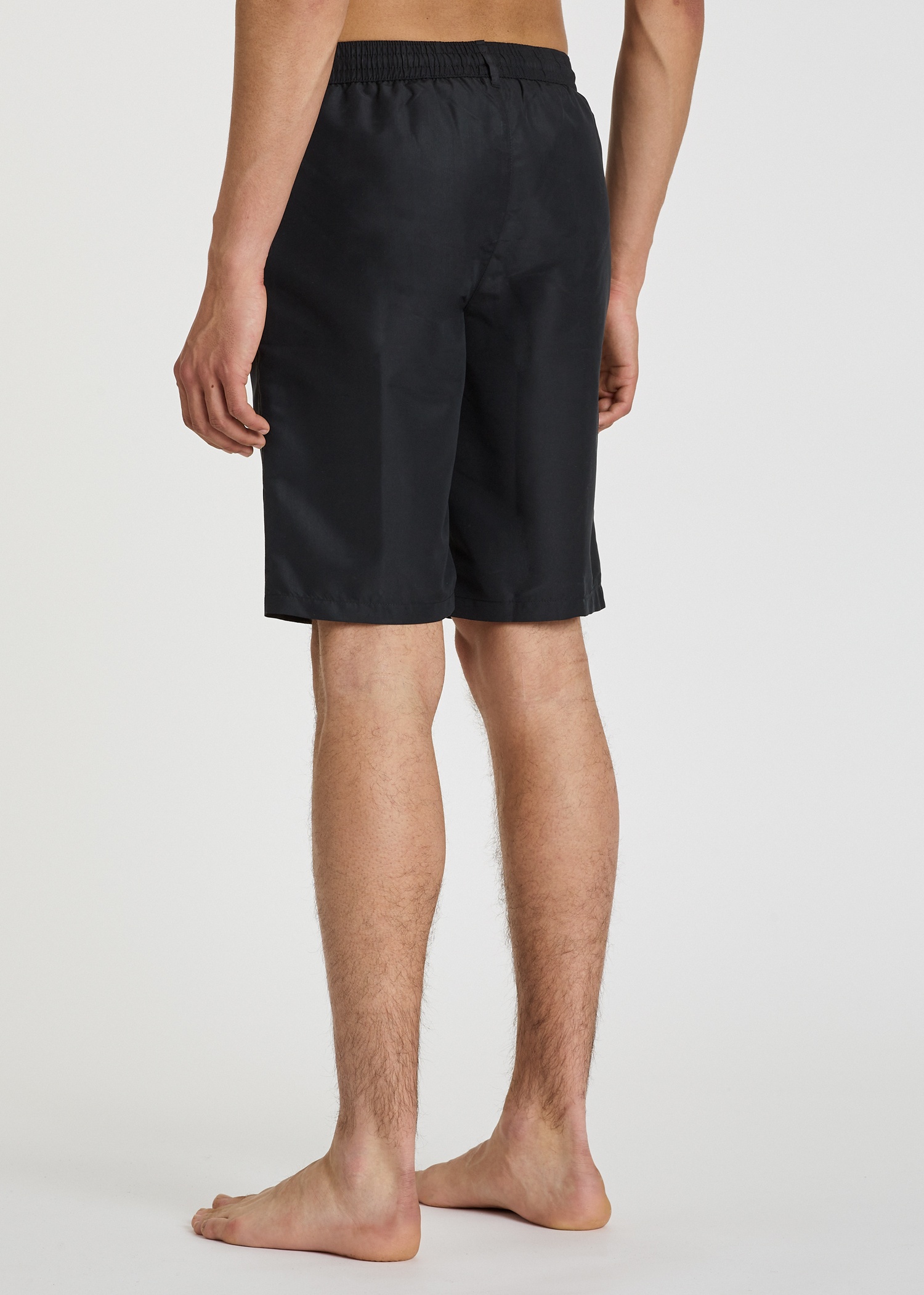 Black Zebra Logo Long Swim Shorts - 5