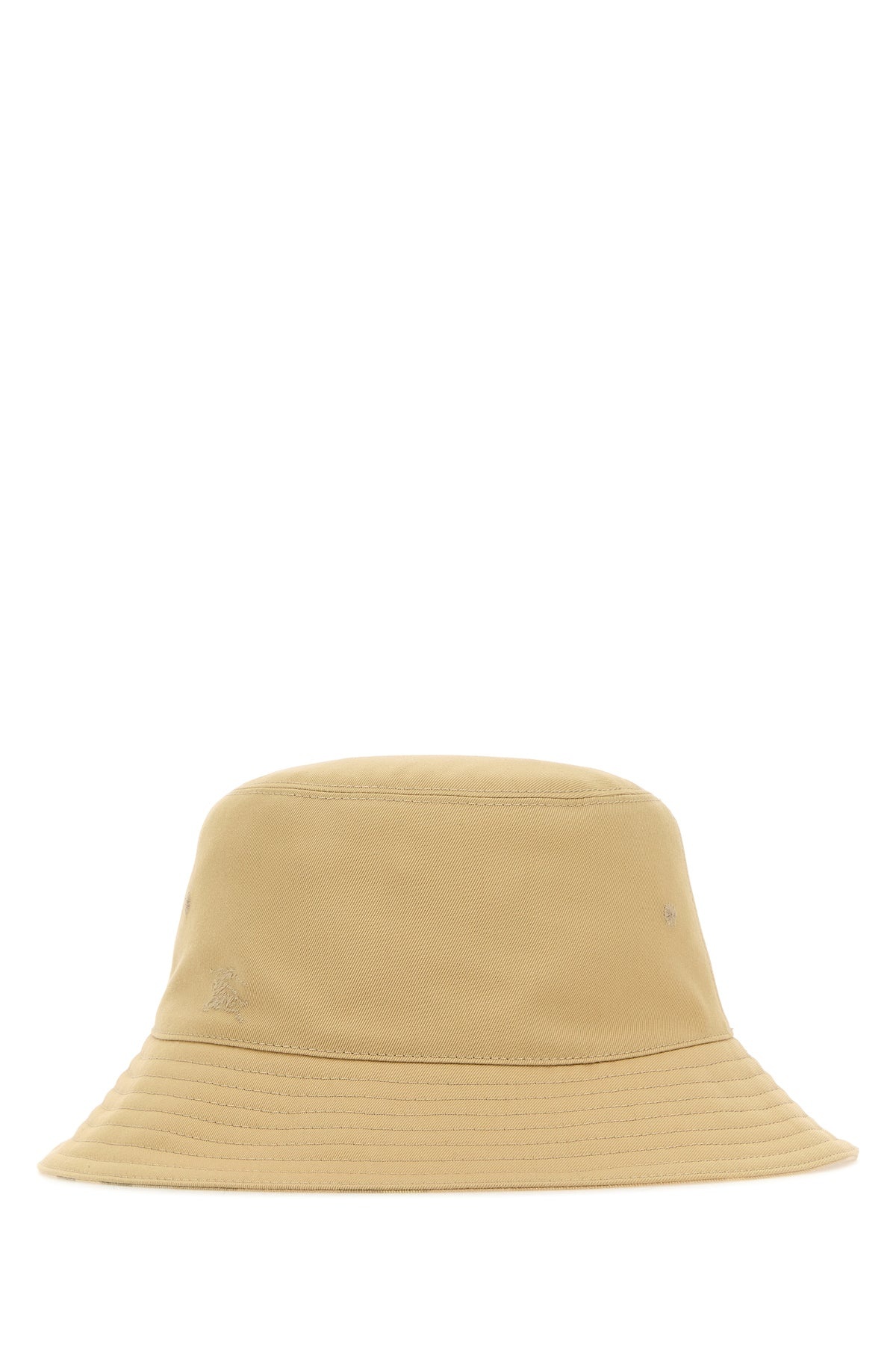 Beige polyester blend bucket hat - 1