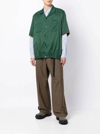 sacai belted-waistband trousers outlook