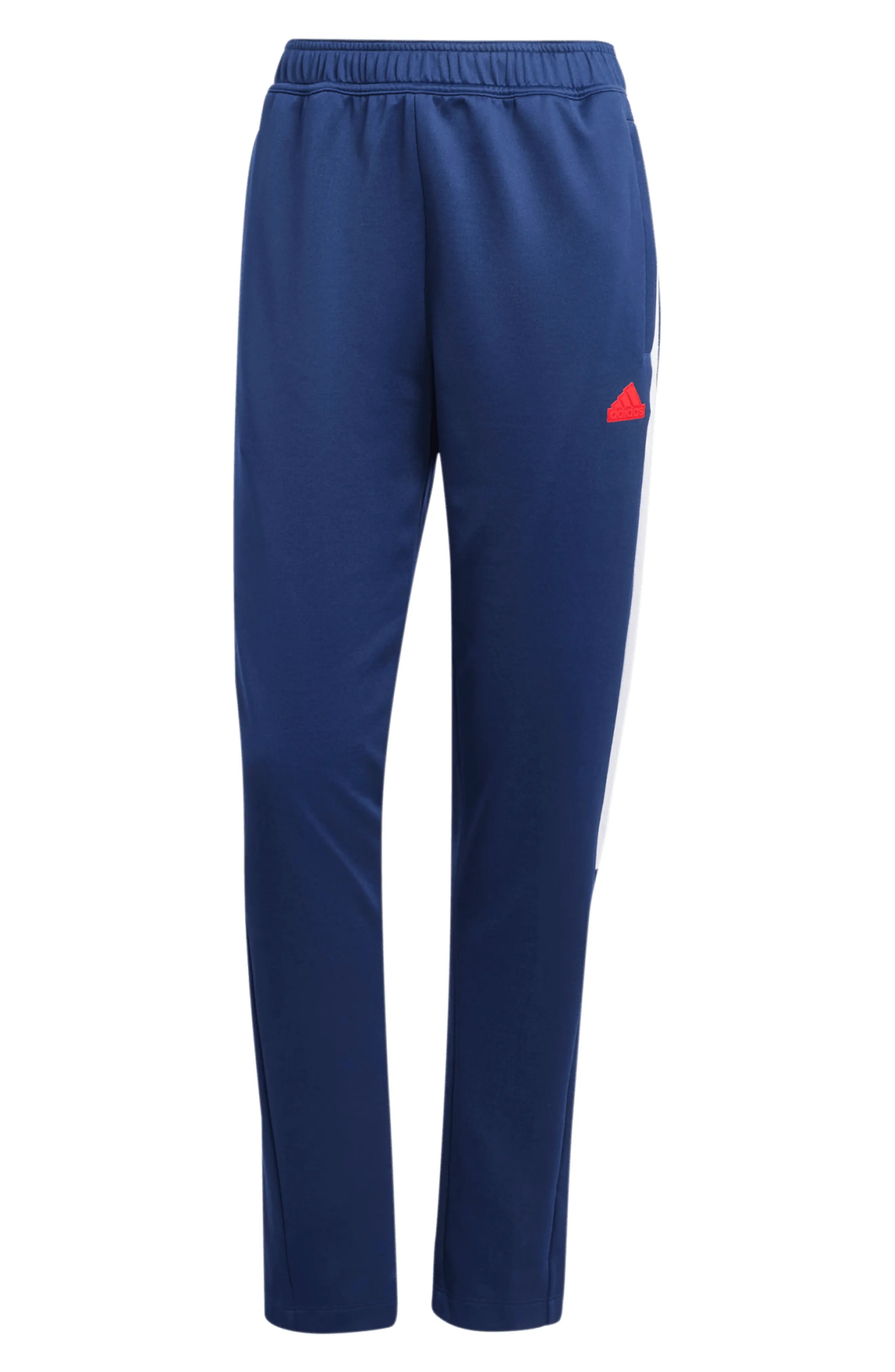 Tiro 3-Stripes Recycled Polyester Track Pants in Navy Blue/White/scarlet - 4