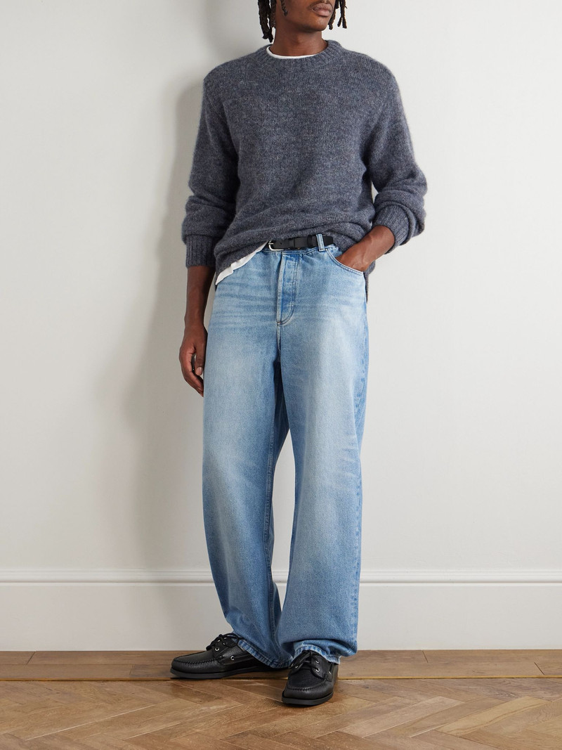 A.P.C. Lucas Brushed Knitted Sweater Gray outlook