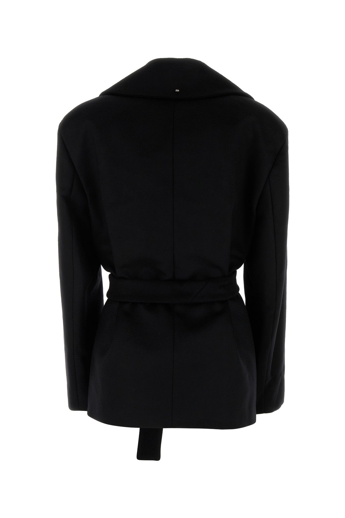 Black wool Orchis coat - 2