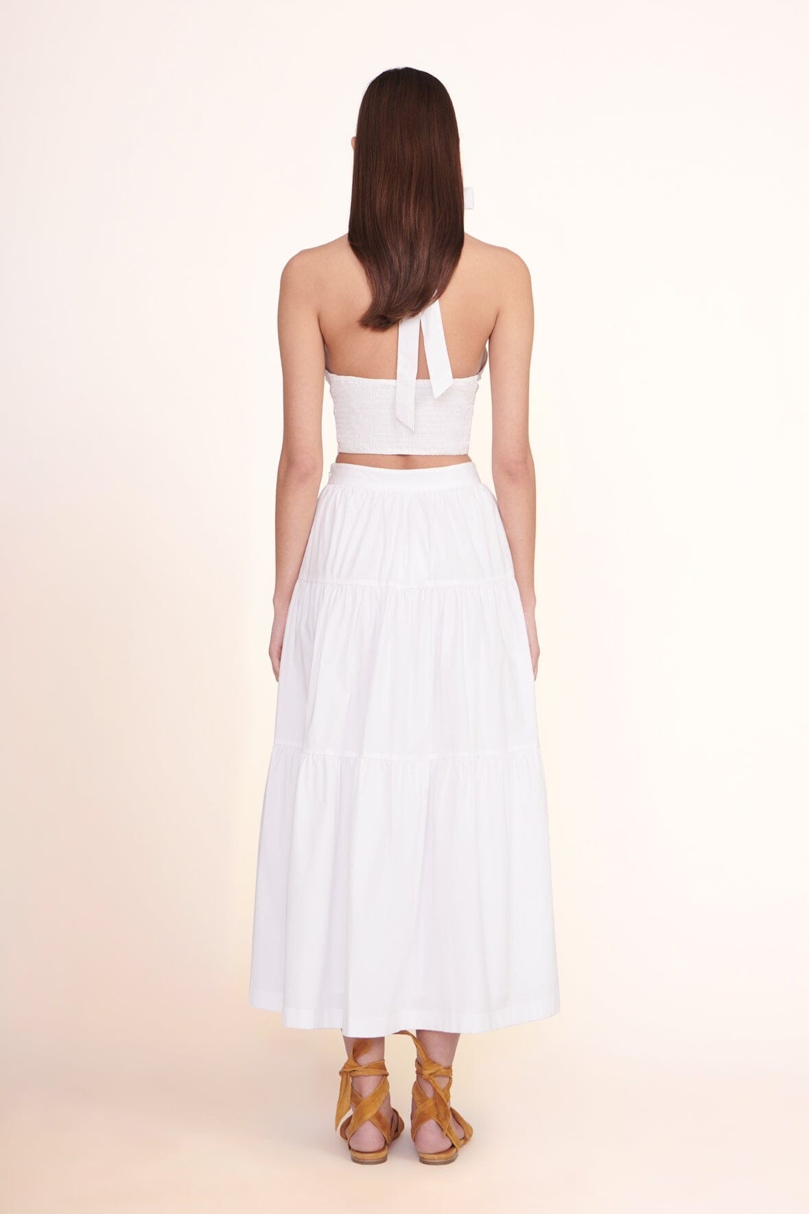 STAUD SMOCKED KAI TOP | WHITE - 4