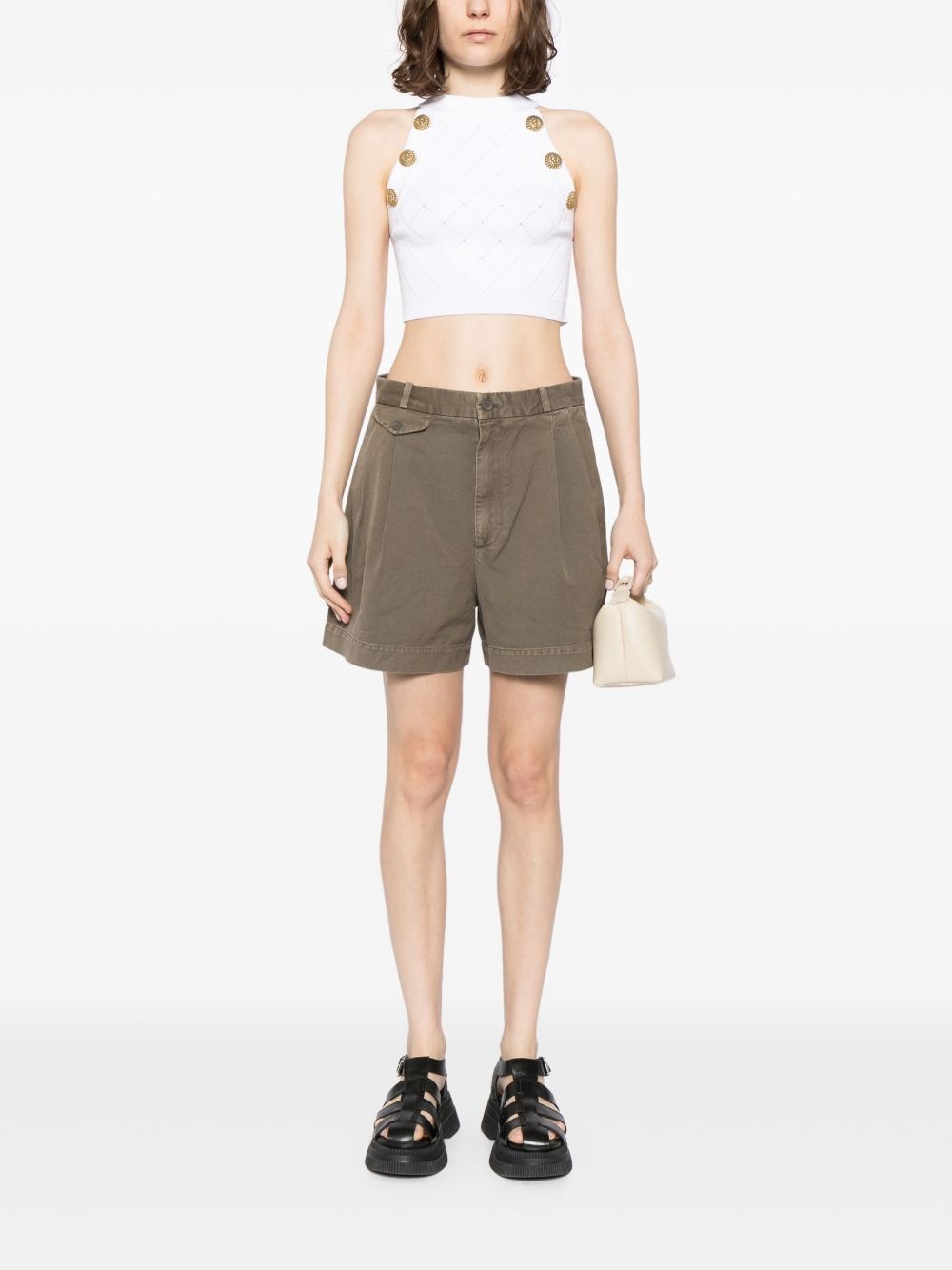 Becker pleat-detailing shorts - 2