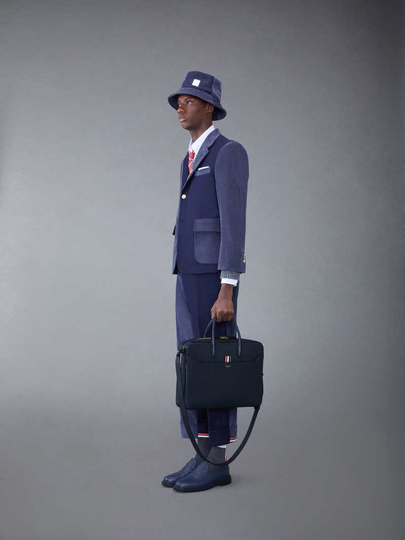 Pebble Grain Leather Business Bag 4