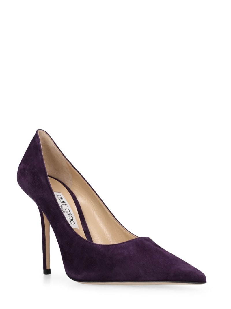 100mm Love suede pumps - 2