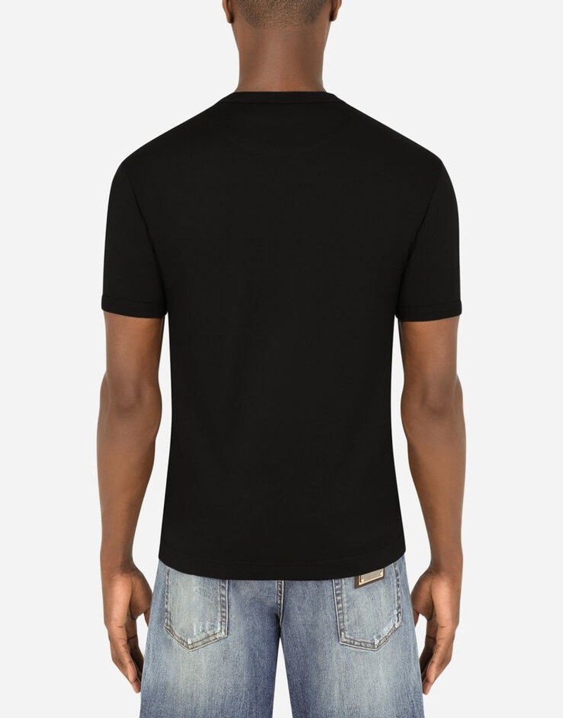 Dolce & Gabbana Cotton T-shirt with multiple patches outlook