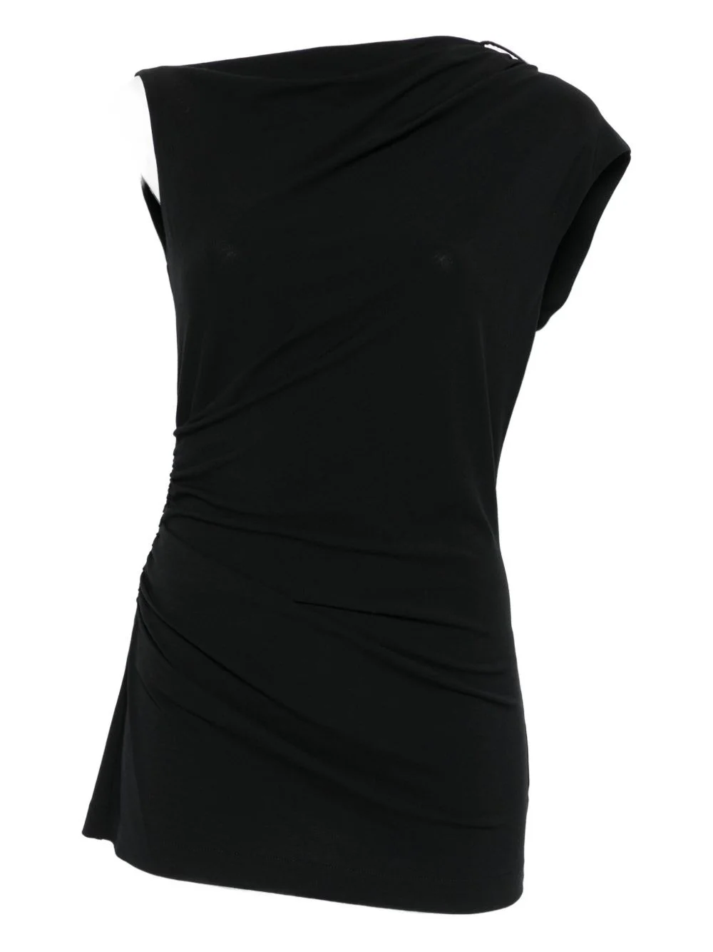 asymmetric draped top - 1
