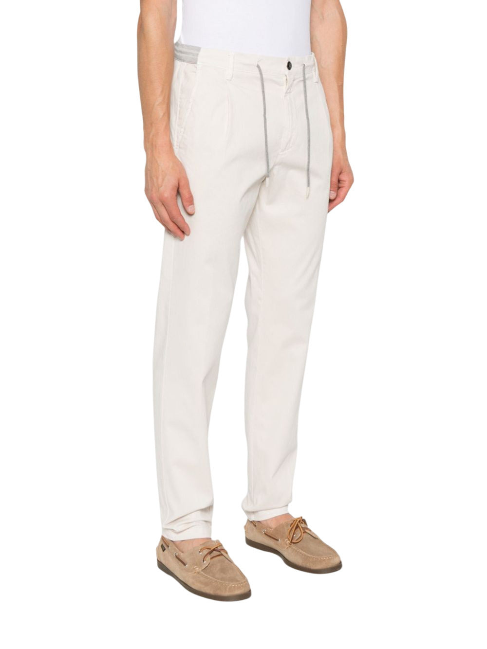 ELEVENTY - Eleventy Men Drawstring Trousers In Light Beige - 4
