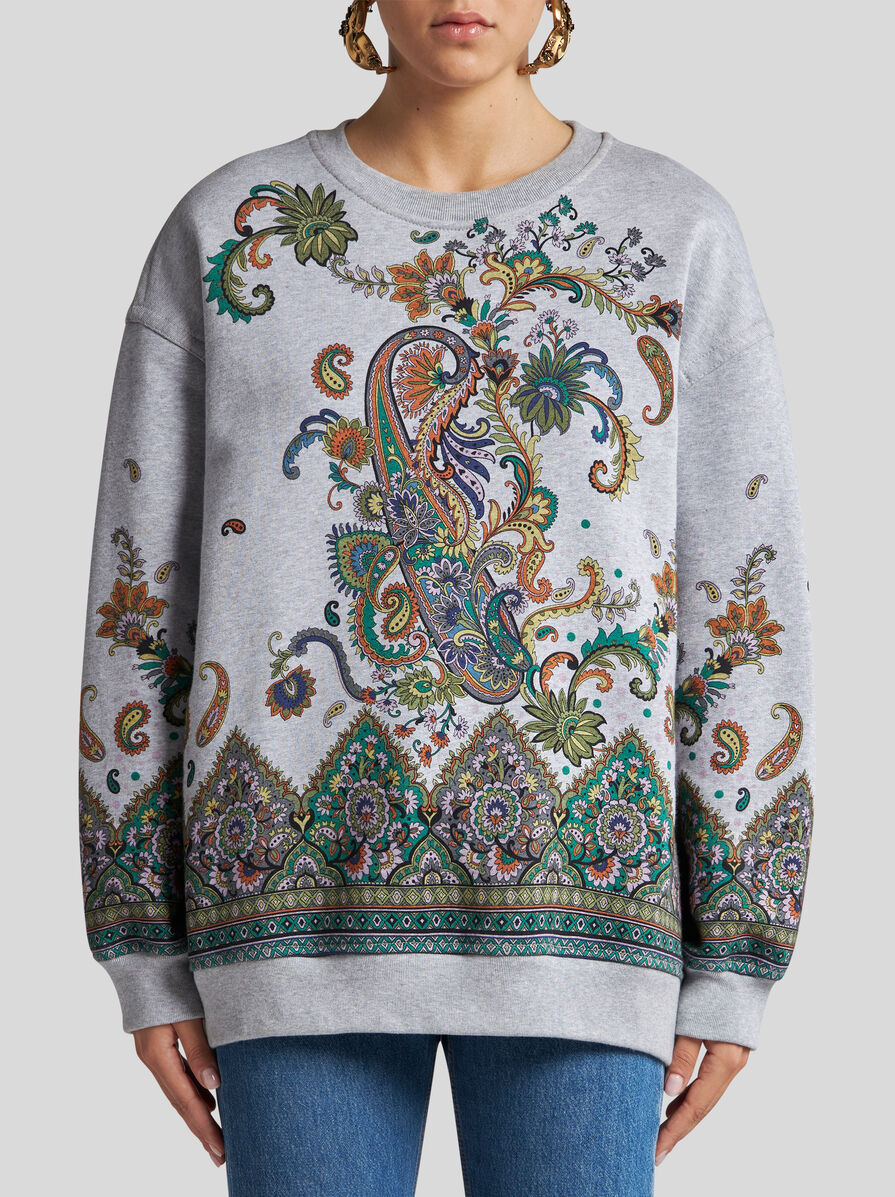 FLORAL COTTON SWEATSHIRT - 2
