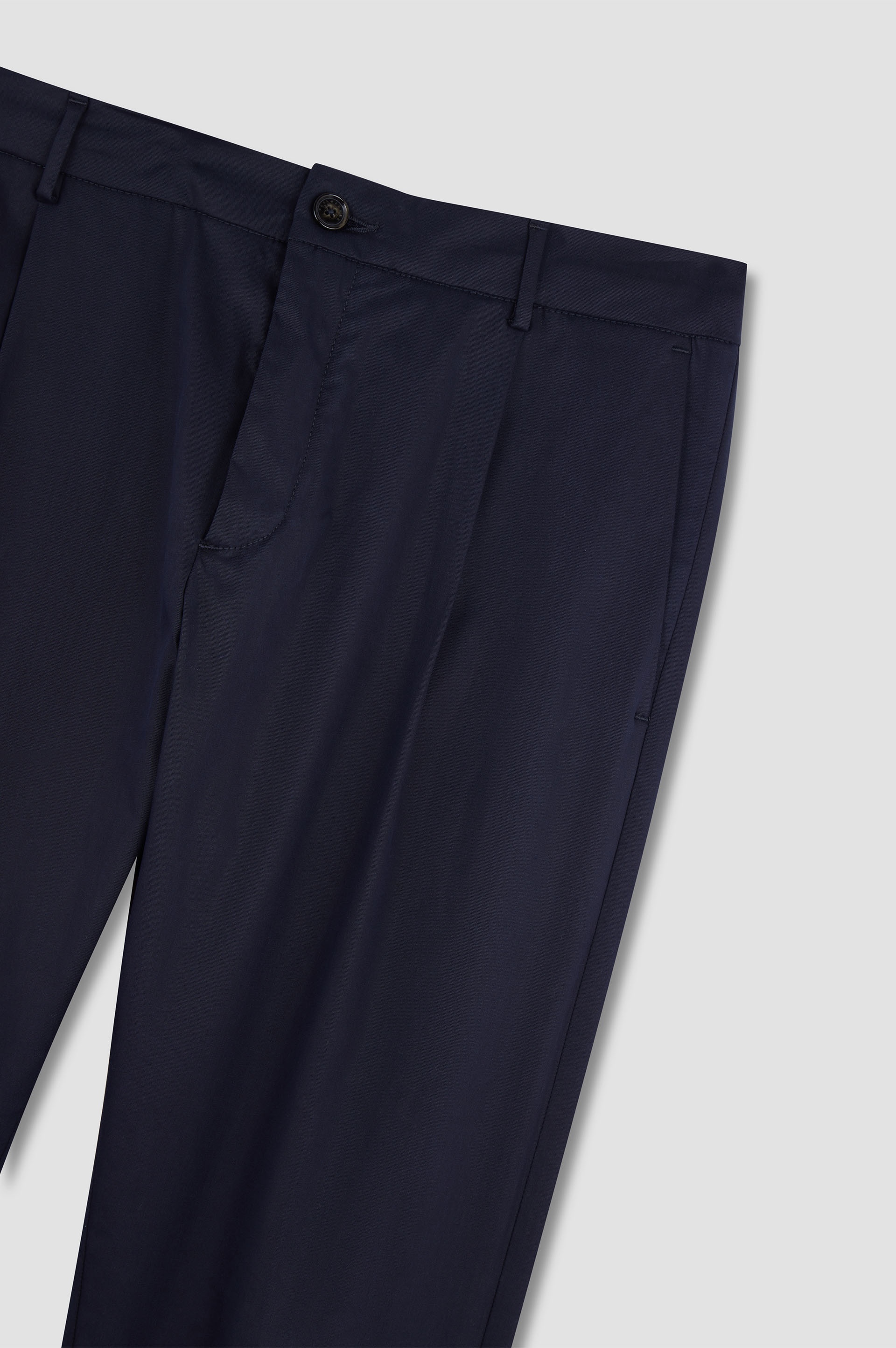 CHINO PANTS IN COTTON AND STRETCH TENCEL - 5