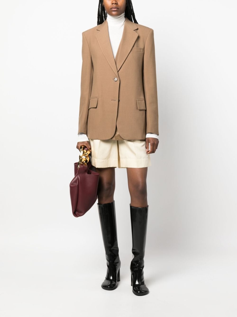 single-breasted notched-lapels blazer - 2
