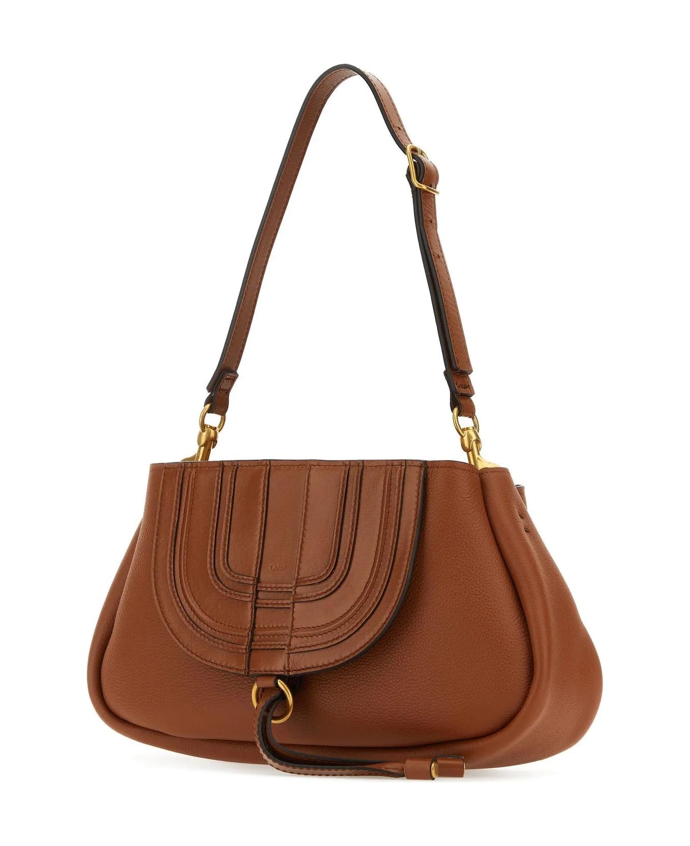 Brown Leather Marcie Clutch - 2