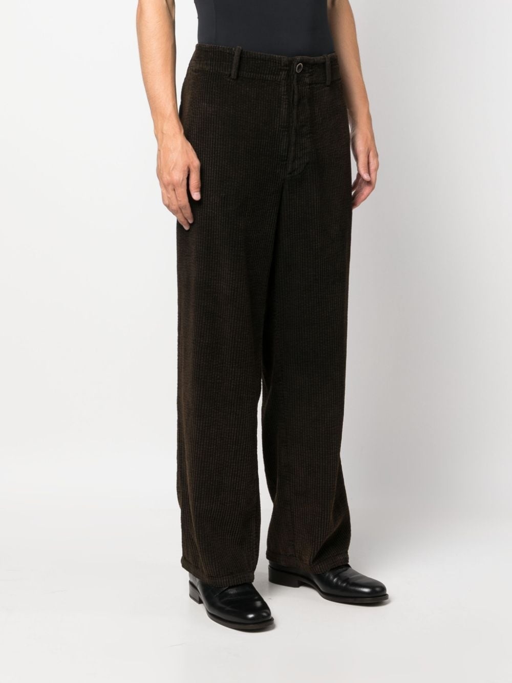 wide-leg corduroy trousers - 3