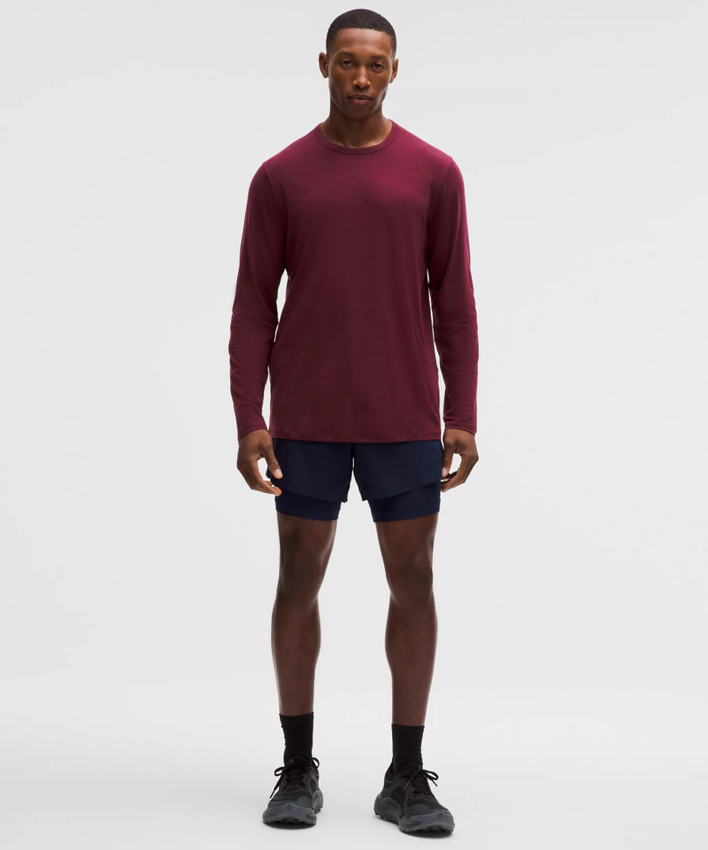 lululemon Mile Maker Merino Wool-Blend Long-Sleeve Shirt outlook